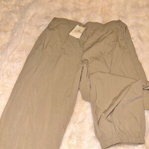 Les Umes khaki linen pants NWT size L